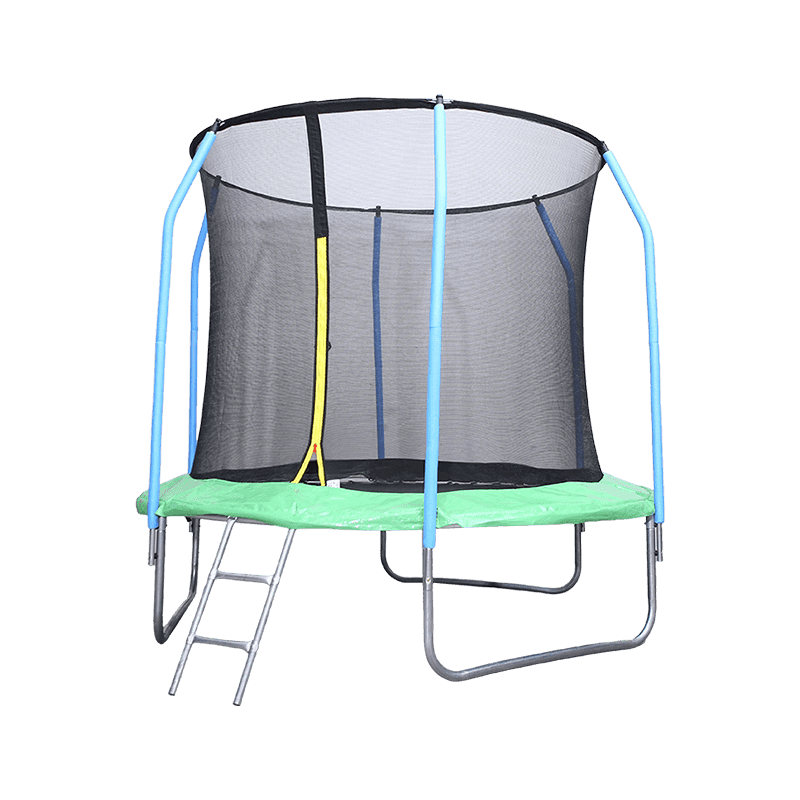Rundes Trampolin, 3 Meter,für den Innenbereich, Hinterhof, Kinder, Erwachsene, Springtrampolin mit Zugangsleiter, wasserdichte Sprungmatte, verzinkter Stahlrahmen, Familien-Freizeittrampolin