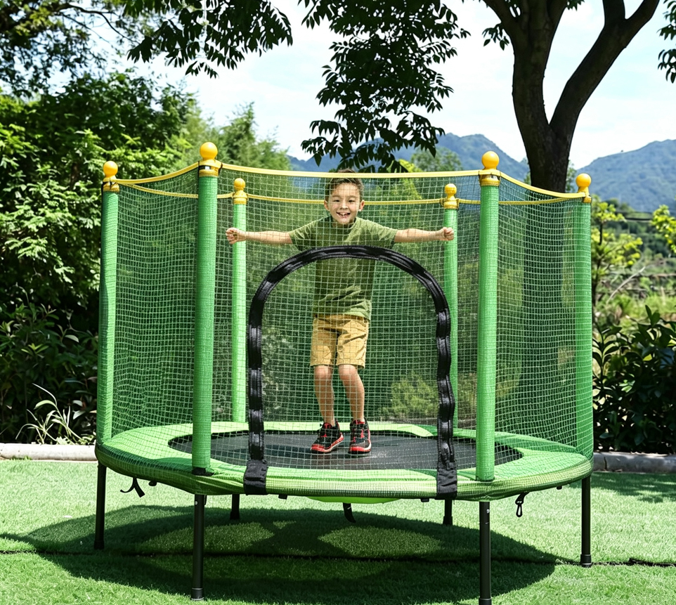 Kindertrampolin mit Gehäuse